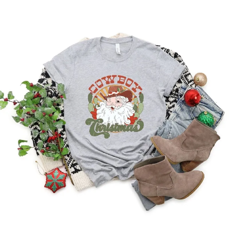 Cowboy Christmas Short Sleeve Tee sold by Zulily