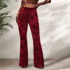Red Velvet Flare Pants sold by Zulily