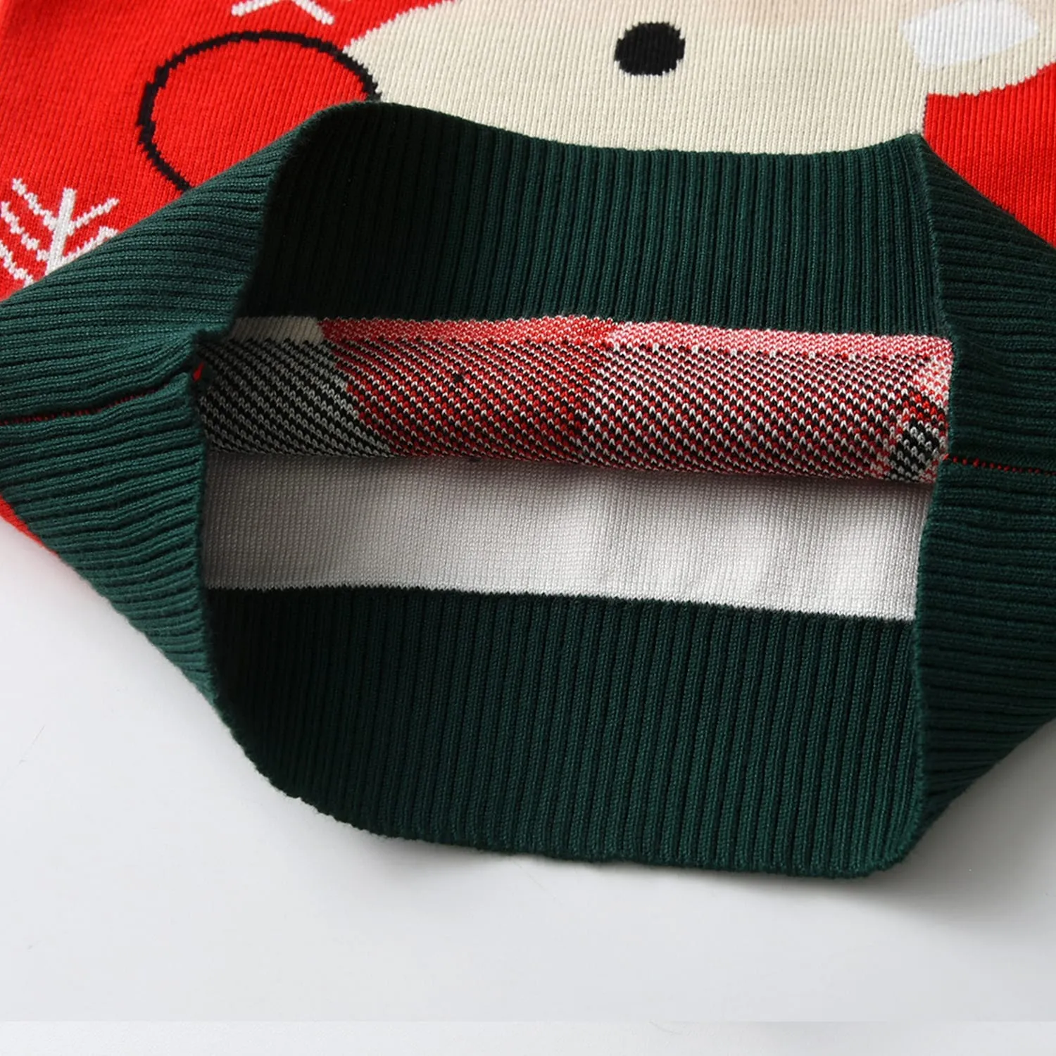 Red Christmas Reindeer & Snowflake Crewneck Sweater sold by Zulily product image thumbnail 2