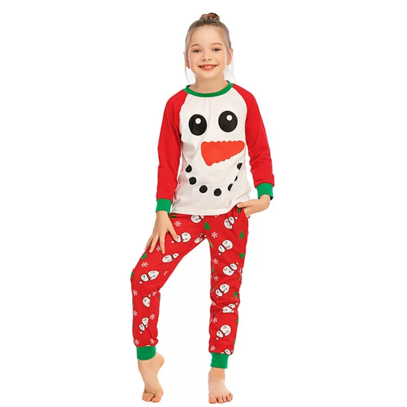 Red & White Snowman Loungewear Set sold by Zulily