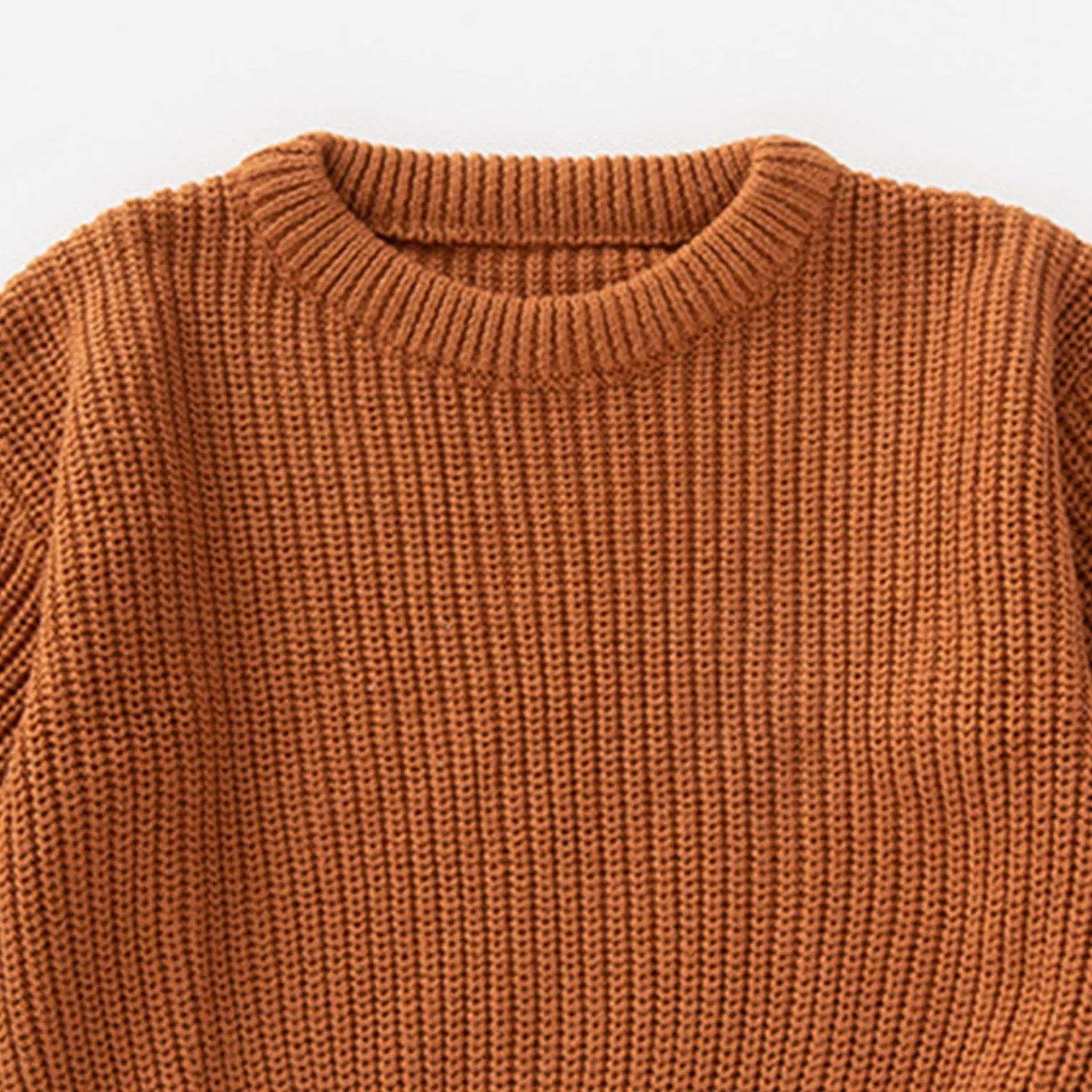 Camel Brown Crewneck Sweater sold by Zulily product image thumbnail 4