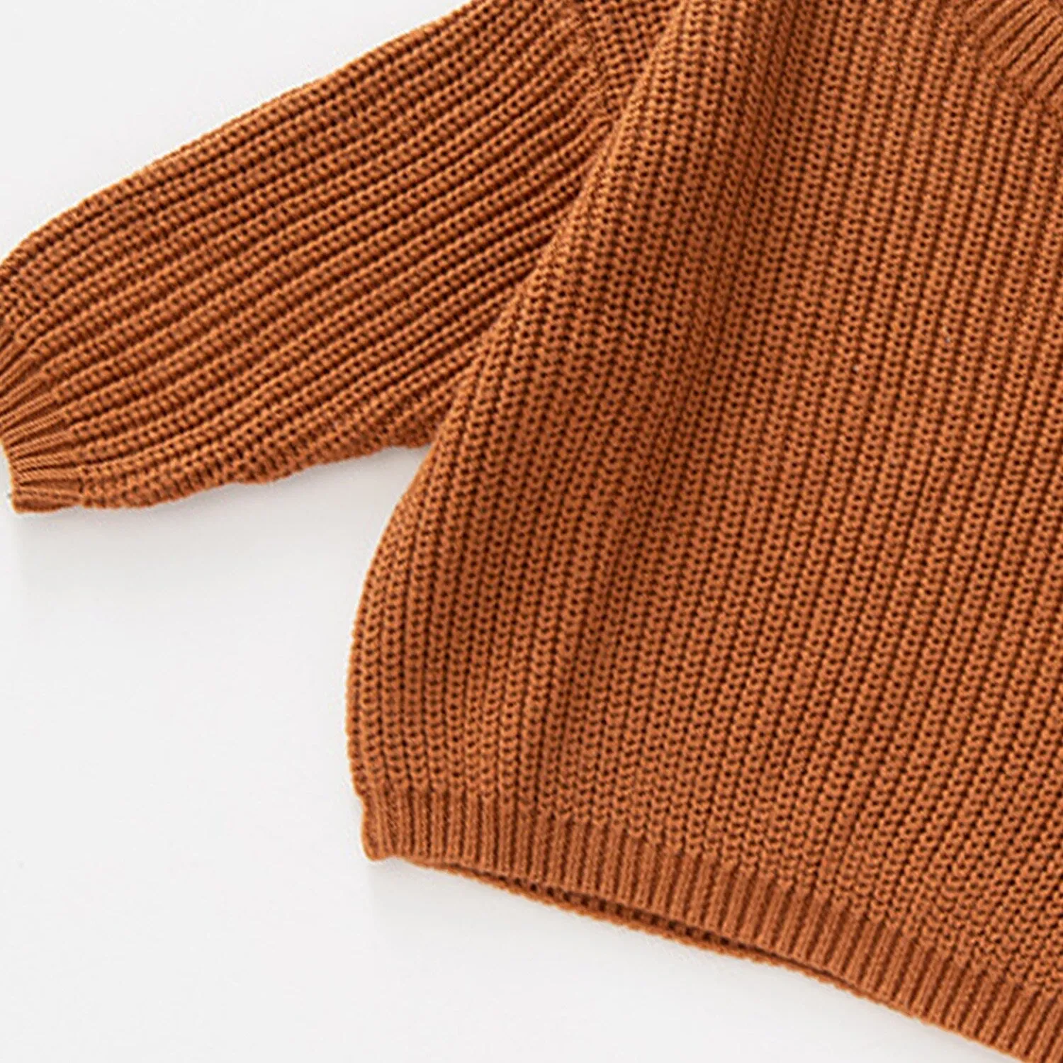 Camel Brown Crewneck Sweater sold by Zulily
