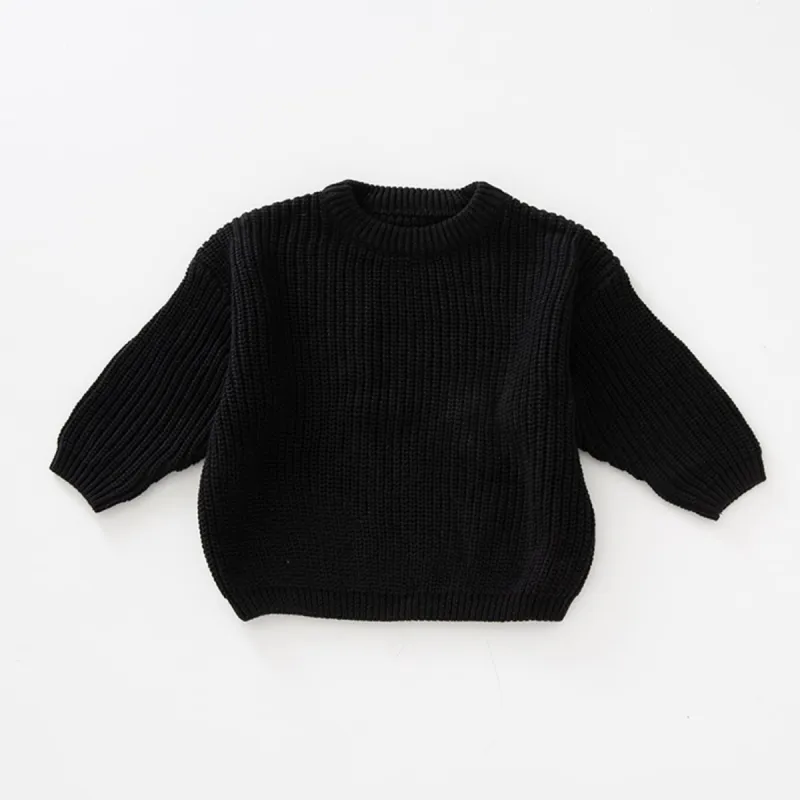 Black Crewneck Sweater sold by Zulily