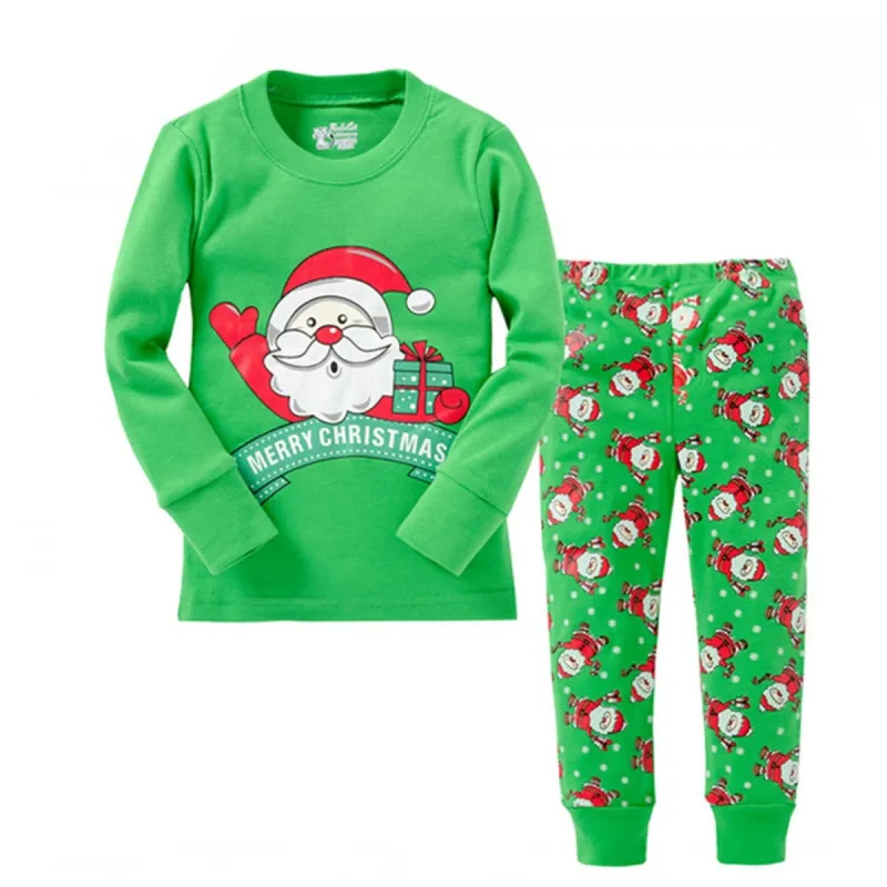 Light Green Santa Loungewear Set sold by Zulily