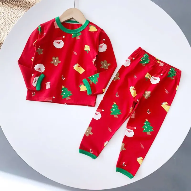 Red Santa & Christmas Tree Loungewear Set sold by Zulily