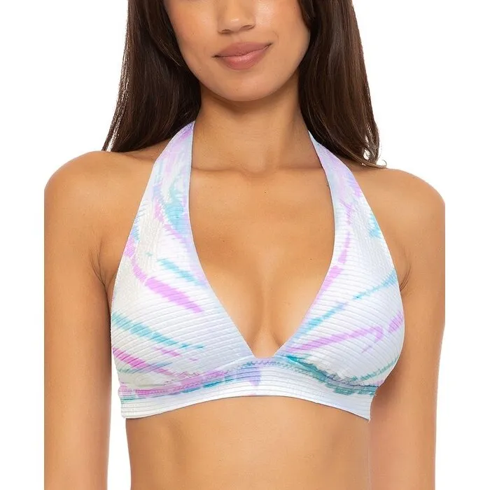 Becca Women's Iconic Halter Bikini Top Pink Size Small sold by Zulily