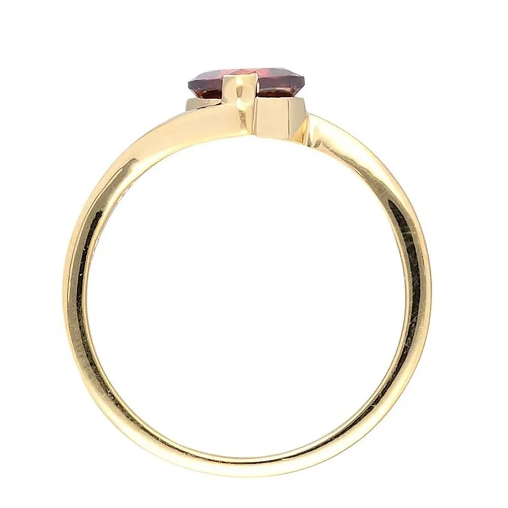 YS Gems Gold Plated Over Sterling Silver Garnet Gemstone Solitaire Ring sold by Zulily product image thumbnail 4