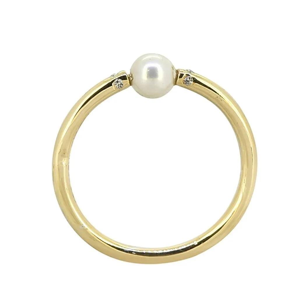 YS Gems Gold Plated Over Sterling Silver Pearl Solitaire Ring sold by Zulily product image thumbnail 3
