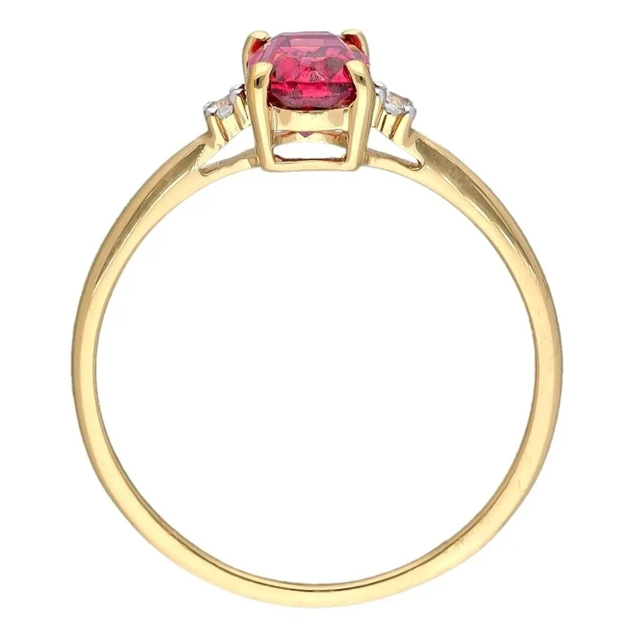 YS Gems Gold Plated Over Sterling Silver Rhodolite Garnet Gemstone Solitaire Ring sold by Zulily product image thumbnail 4