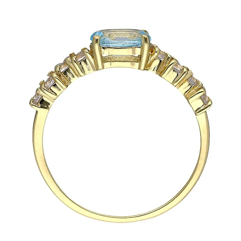 YS Gems Gold Plated Over Sterling Silver Sky Blue Topaz Gemstone Promise Ring sold by Zulily product image thumbnail 3