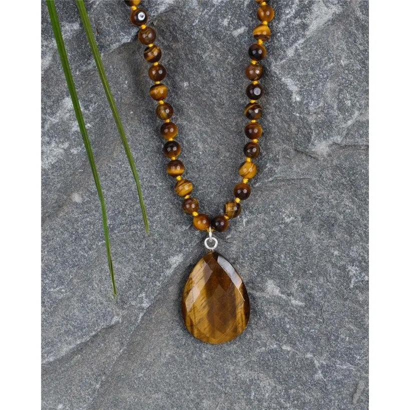YS Gems Sterling Silver Tiger eye Gemstones Pendant Necklace sold by Zulily product image thumbnail 3