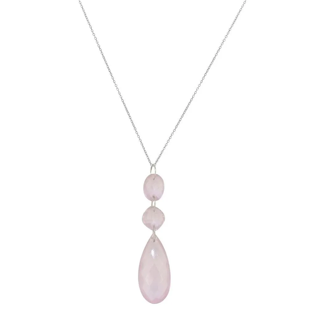YS Gems Sterling Silver Rose Quartz Gemstones Pendant Necklace sold by Zulily product image thumbnail 3
