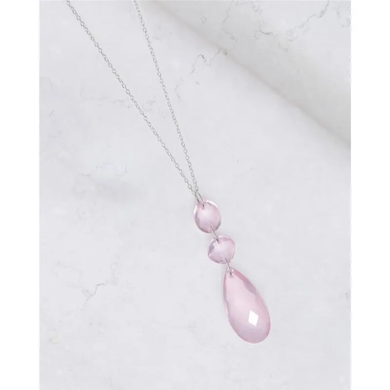 YS Gems Sterling Silver Rose Quartz Gemstones Pendant Necklace sold by Zulily