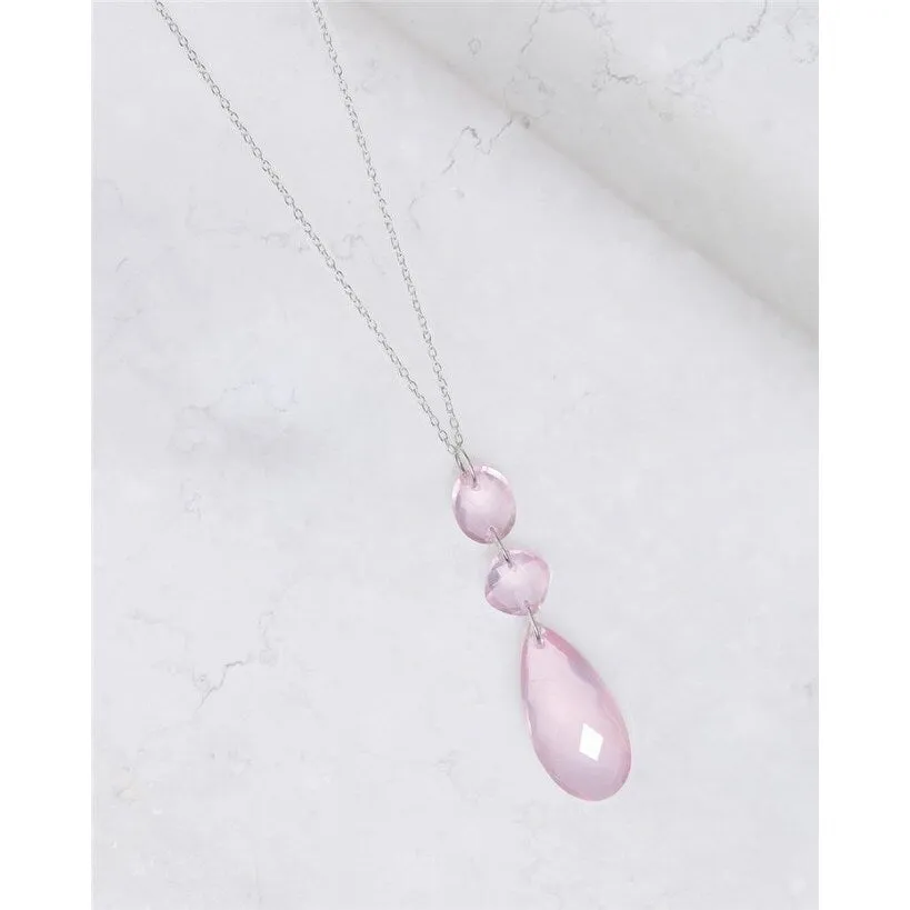 YS Gems Sterling Silver Rose Quartz Gemstones Pendant Necklace sold by Zulily