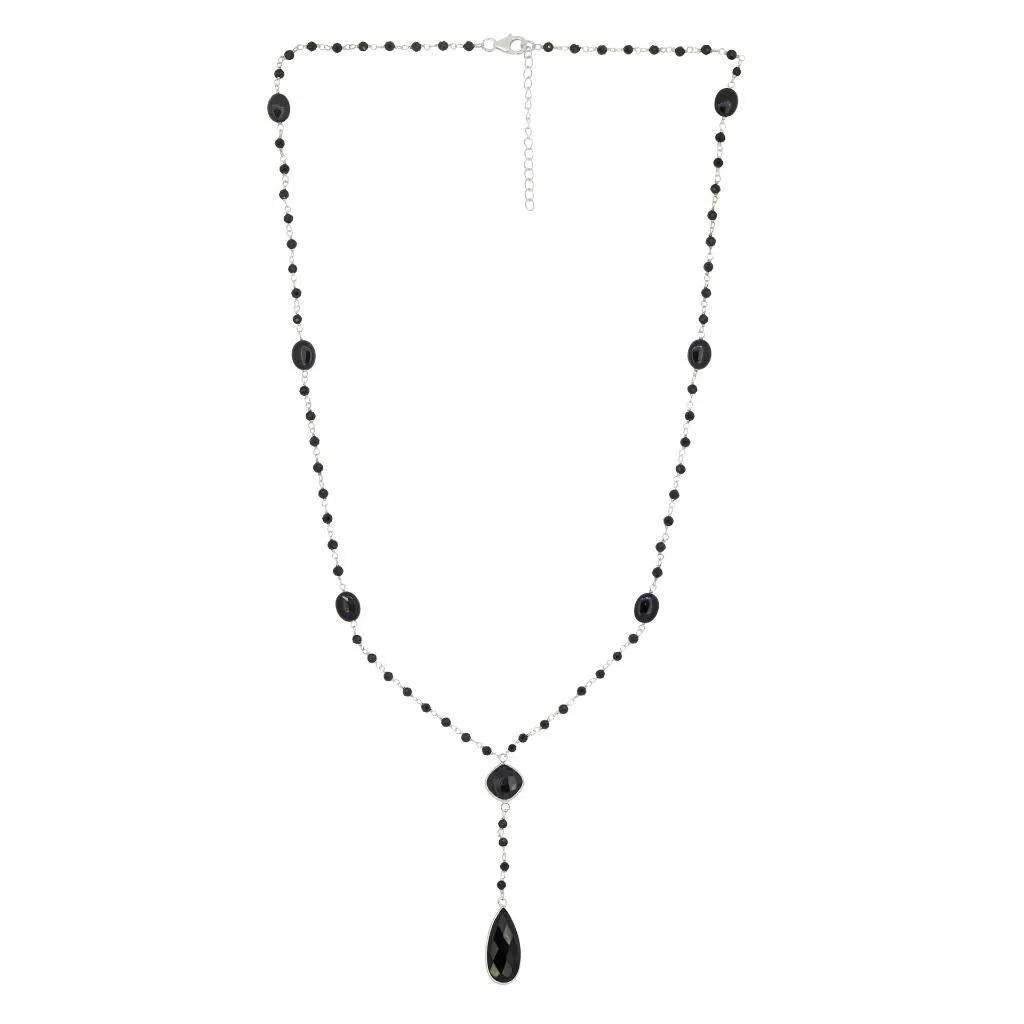 YS Gems Sterling Silver Black Onyx Gemstones Pendant Necklace sold by Zulily product image thumbnail 2