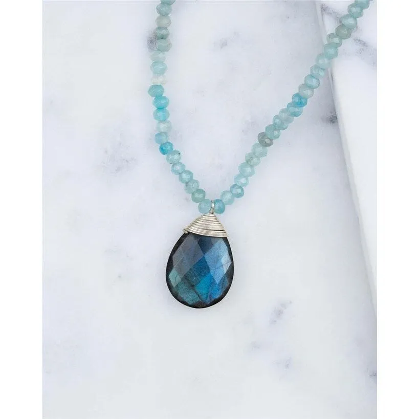 YS Gems Sterling Silver Labradorite Gemstones Pendant Necklace sold by Zulily product image thumbnail 2