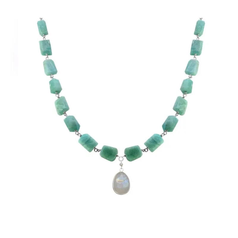 YS Gems Sterling Silver Blue Mohave Turquoise Gemstones Necklace sold by Zulily