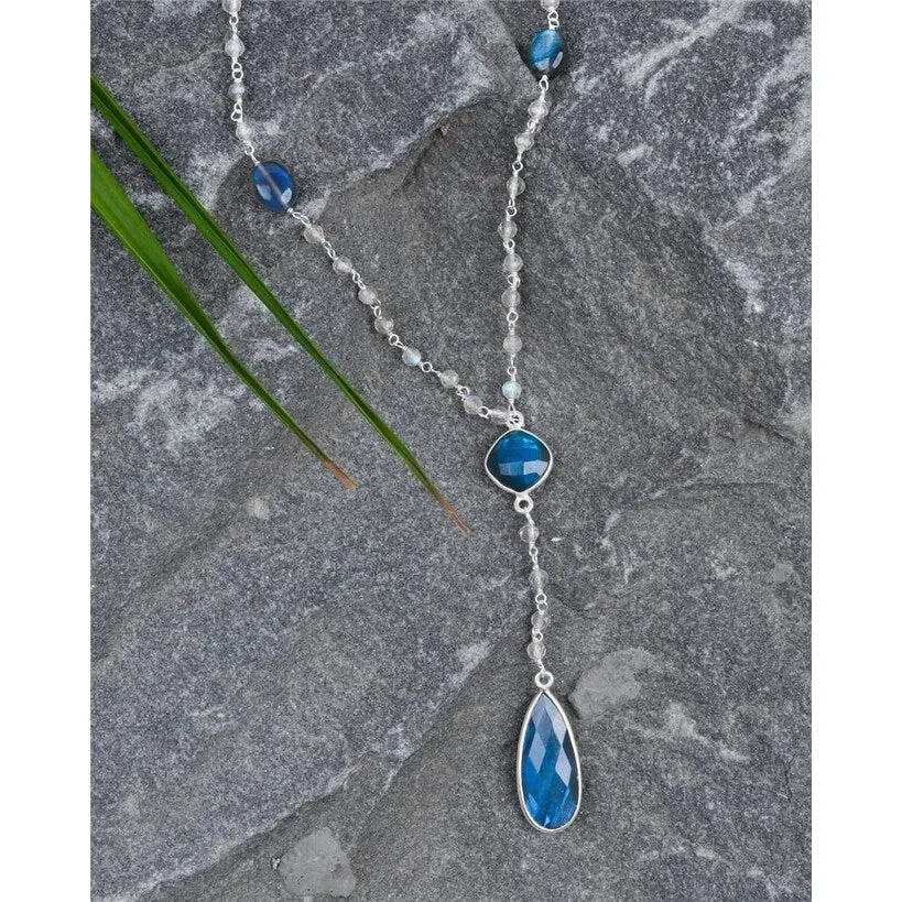 YS Gems Sterling Silver Labradorite Gemstones Pendant Necklace sold by Zulily product image thumbnail 2