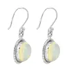 YS Gems Sterling Silver Ethiopian Opal Oval Shape Dangle Earrings - 0.51 x 1.26 sold by Zulily
