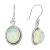 YS Gems Sterling Silver Ethiopian Opal Oval Shape Dangle Earrings - 0.51 x 1.26 sold by Zulily