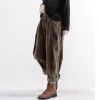 Coffee Corduroy Loose Trousers sold by Zulily