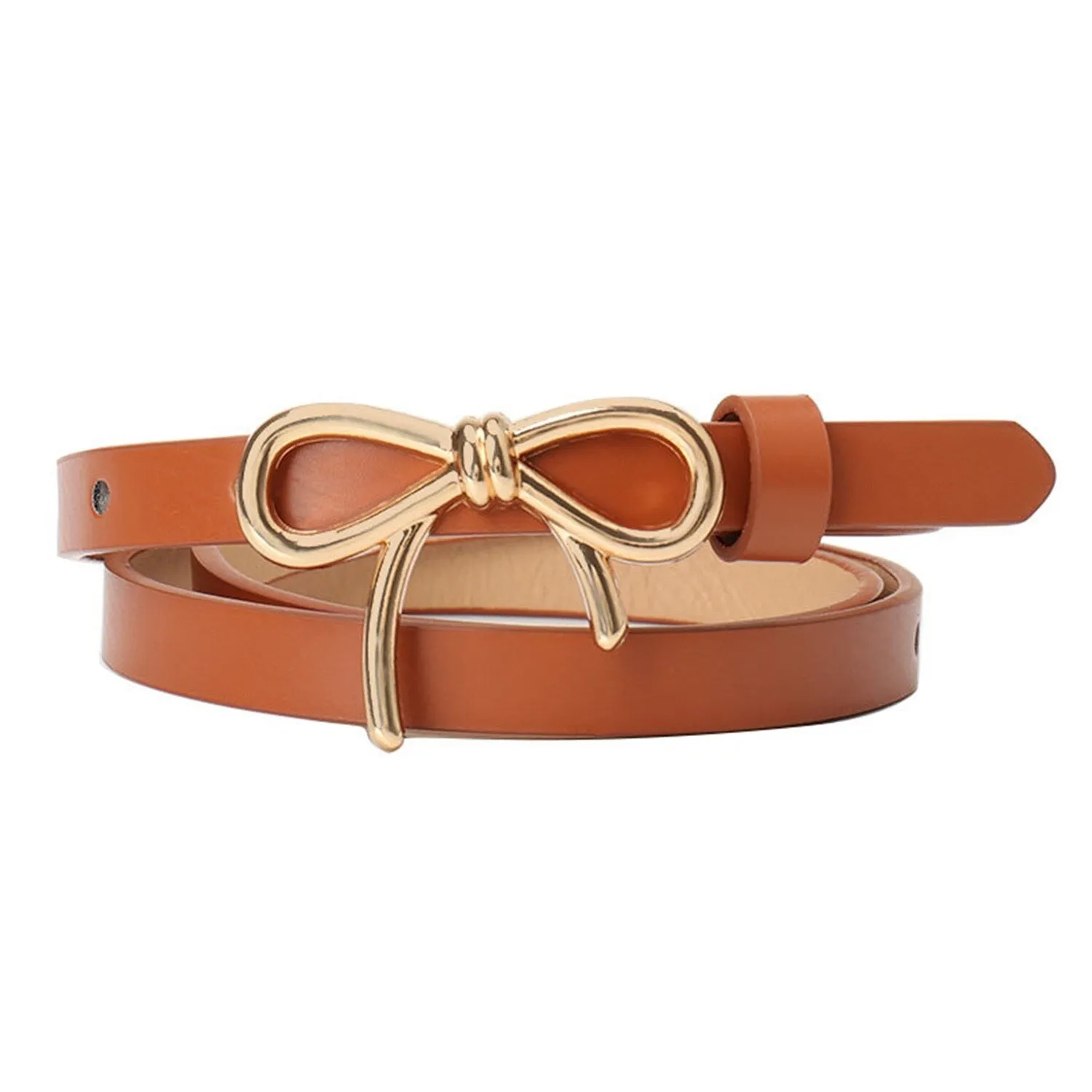 Camel Bow PU Leather Belt sold by Zulily product image thumbnail 3