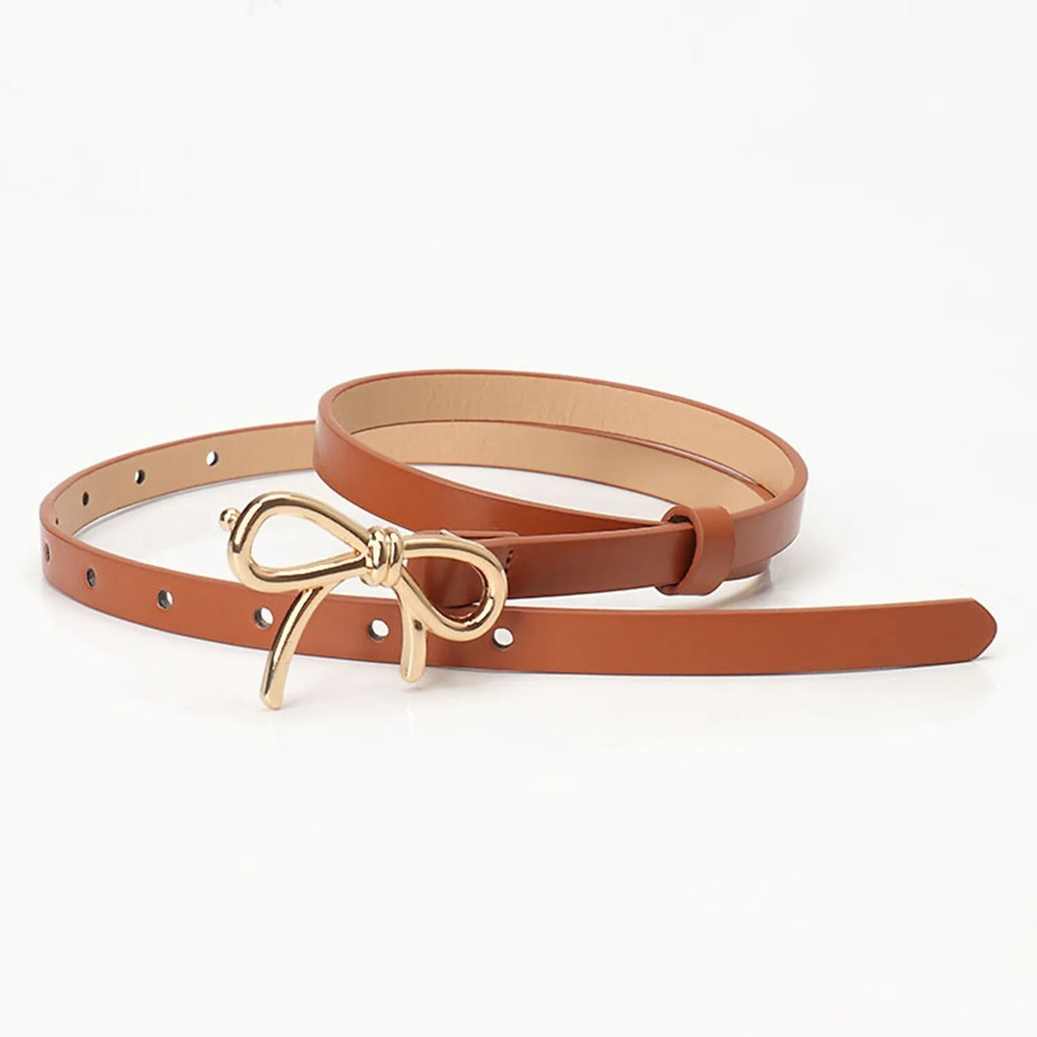 Camel Bow PU Leather Belt sold by Zulily product image thumbnail 2
