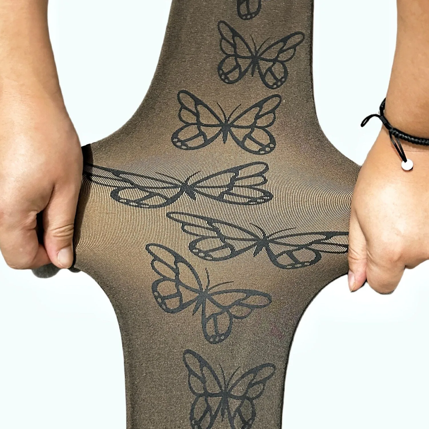 Black Butterfly Thickened Pantyhose sold by Zulily product image thumbnail 3