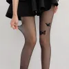 Black Two Butterflies Pantyhose sold by Zulily