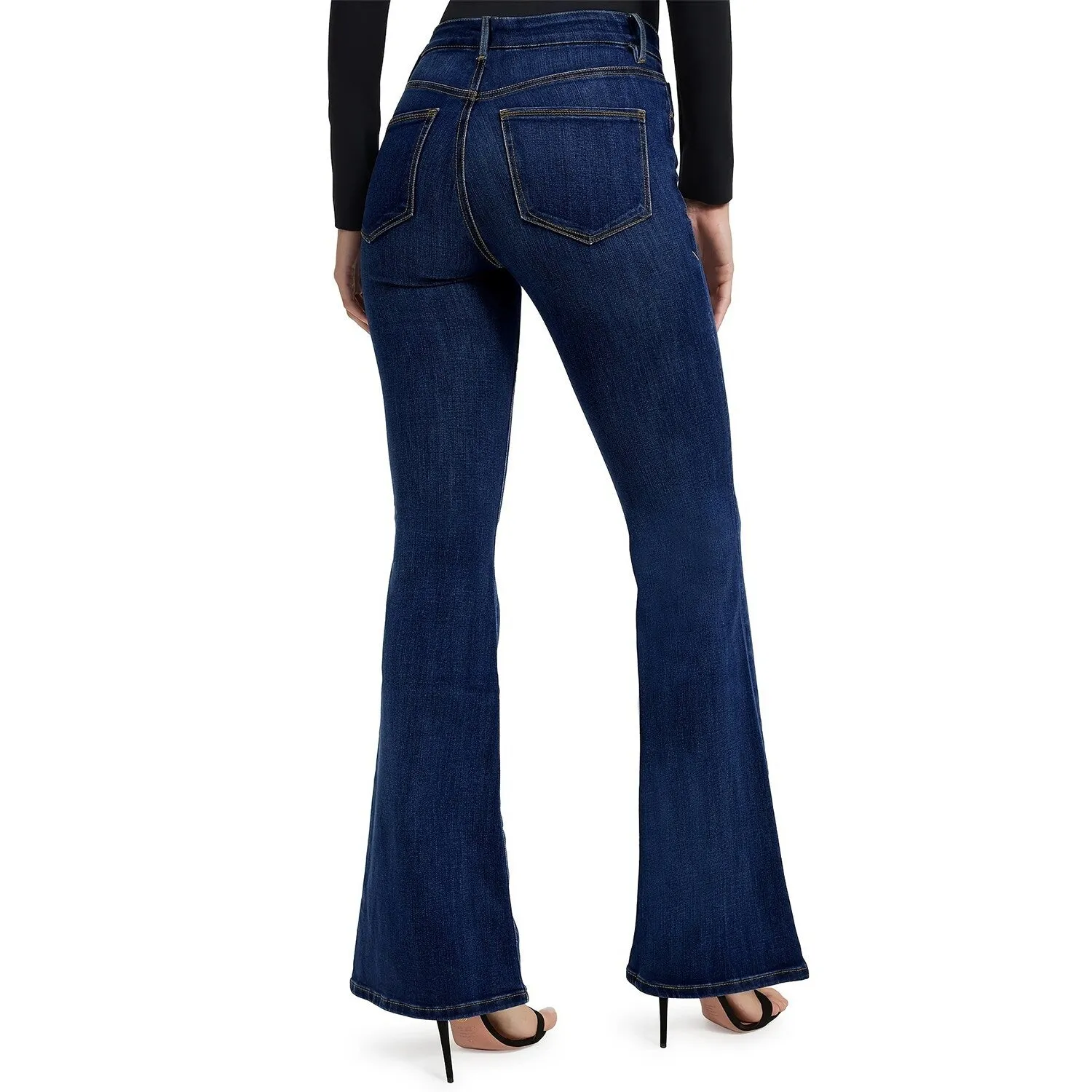Dark Blue Flare Jeans sold by Zulily product image thumbnail 2