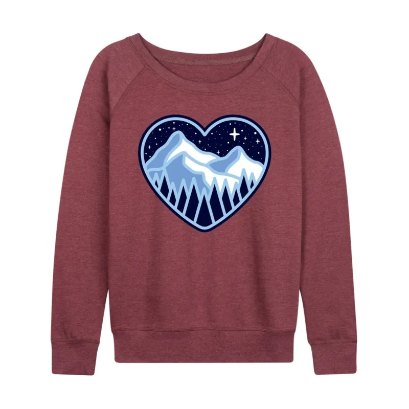 Women's Mountain Forest Heart Winter Light Weight Pullover sold by Zulily