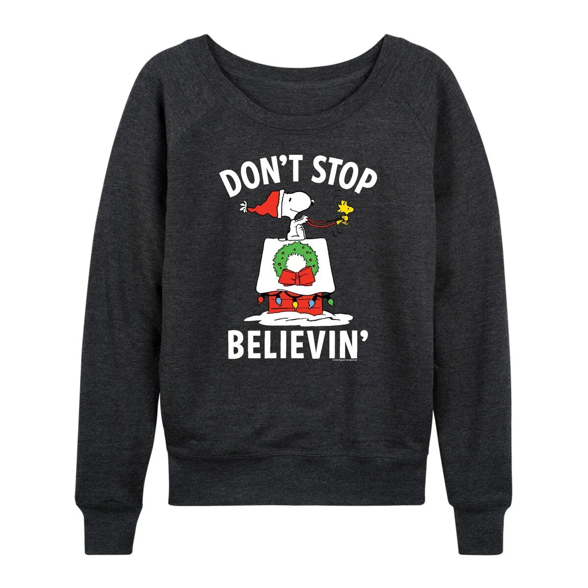Women's Peanuts Snoopy Don't Stop Believin' Light Weight Pullover sold by Zulily