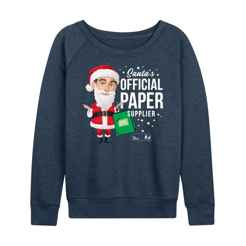 Women's The Office Santas Official Paper Supplier Light Weight Pullover sold by Zulily