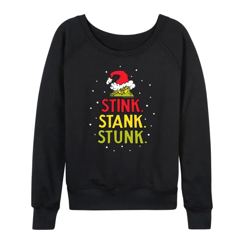 Women's The Grinch Stink Stank Stunk Light Weight Pullover sold by Zulily