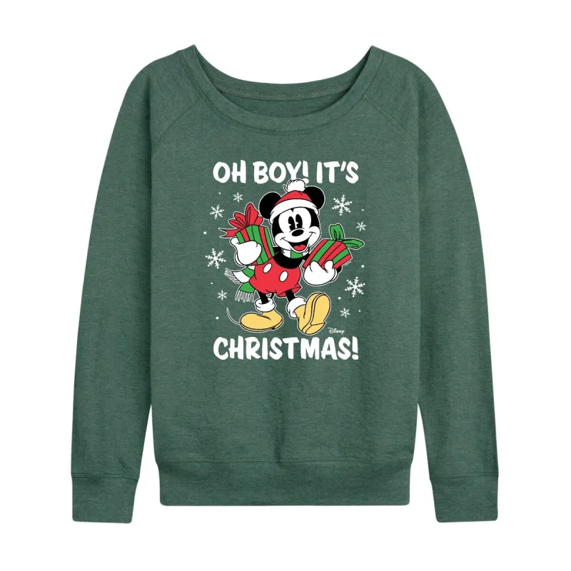 Women's Disney Oh Boy It's Christmas Light Weight Pullover sold by Zulily