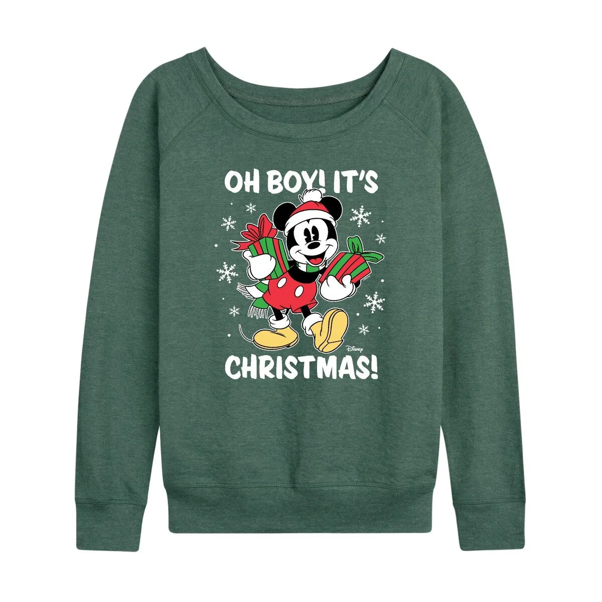 Women's Disney Oh Boy It's Christmas Light Weight Pullover sold by Zulily