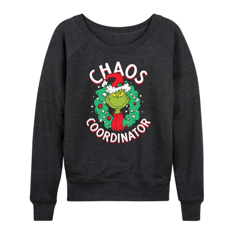 Women's The Grinch Choas Coordinator Light Weight Pullover sold by Zulily