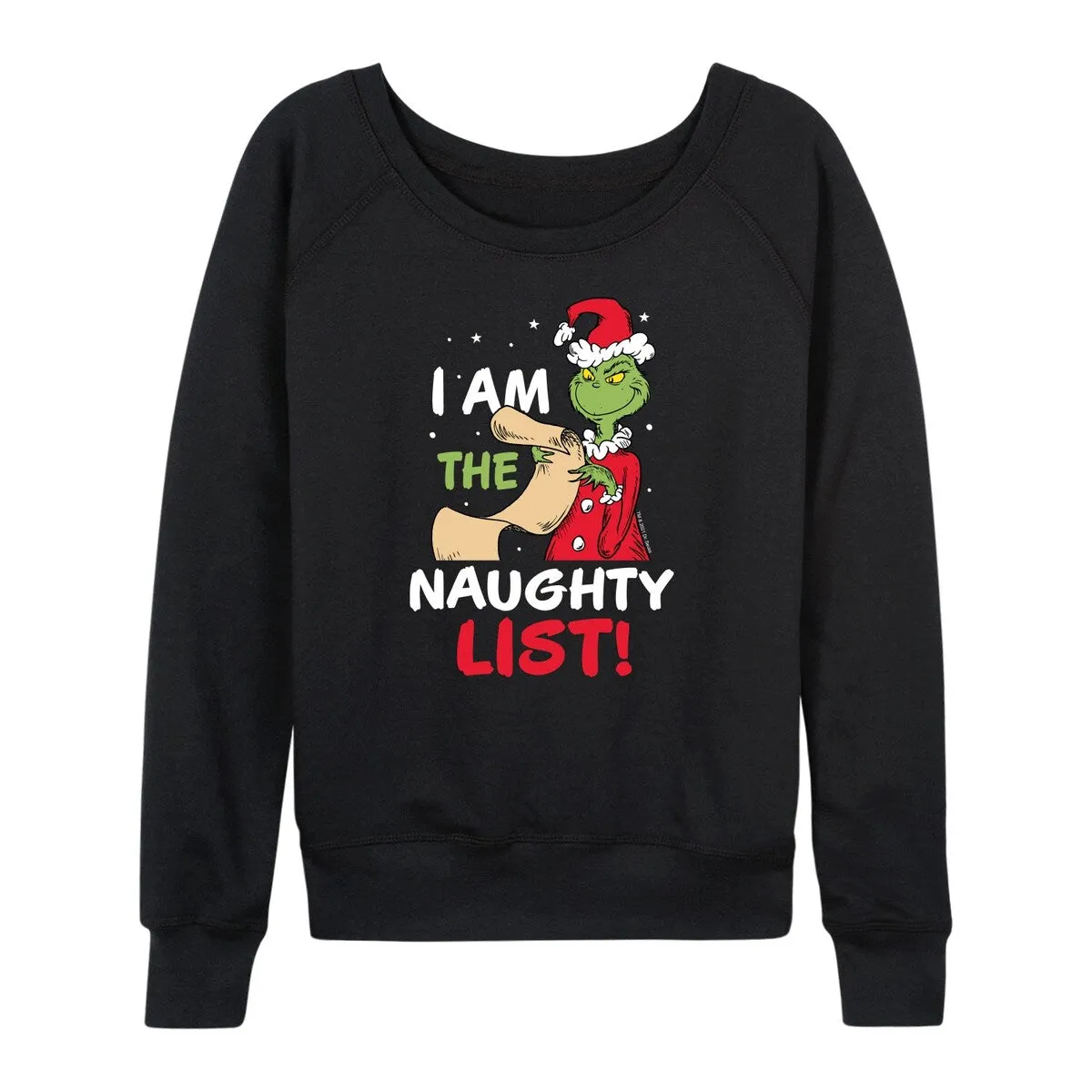 Women's The Grinch I Am The Naughty List Light Weight Pullover sold by Zulily