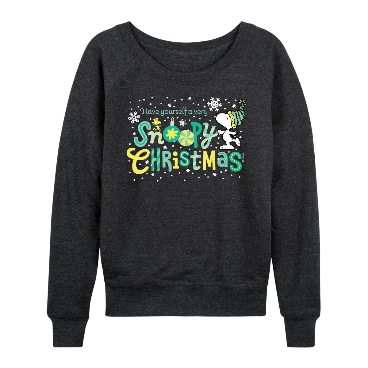 Women's Peanuts A Very Snoopy Christmas Light Weight Pullover sold by Zulily