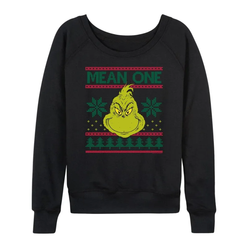 Women's The Grinch Mean One Light Weight Pullover sold by Zulily