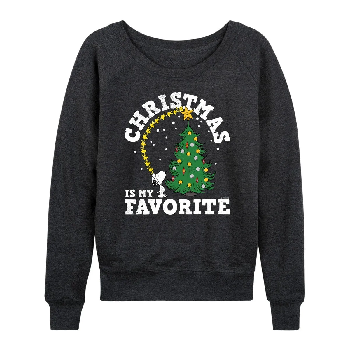 Women's Peanuts Christmas Is My Favorite Light Weight Pullover sold by Zulily