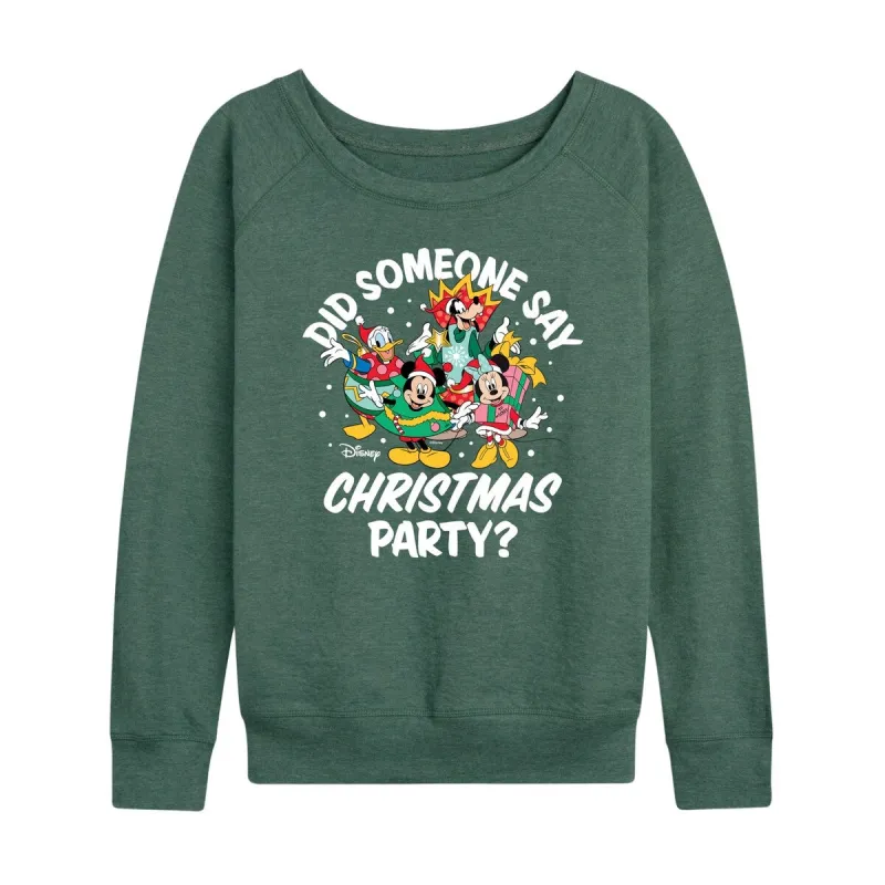 Women's Disney Did Someone Say Christmas Party? Light Weight Pullover sold by Zulily