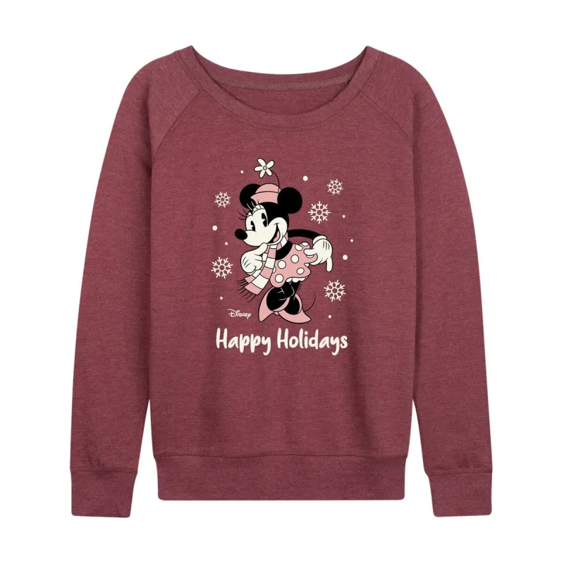 Women's Disney Minnie Happy Holidays Light Weight Pullover sold by Zulily