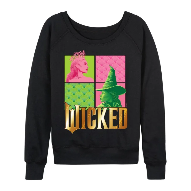 Women's Plus Wicked Elphaba & Glinda Light Weight Pullover sold by Zulily