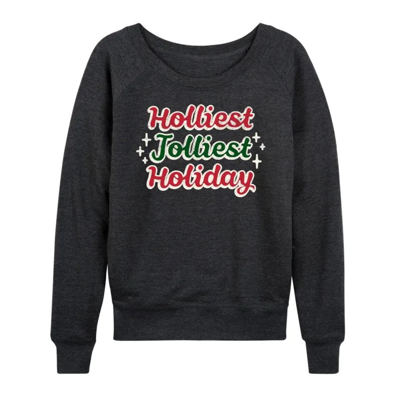 Women's Holliest Jolliest Holiday Light Weight Pullover sold by Zulily