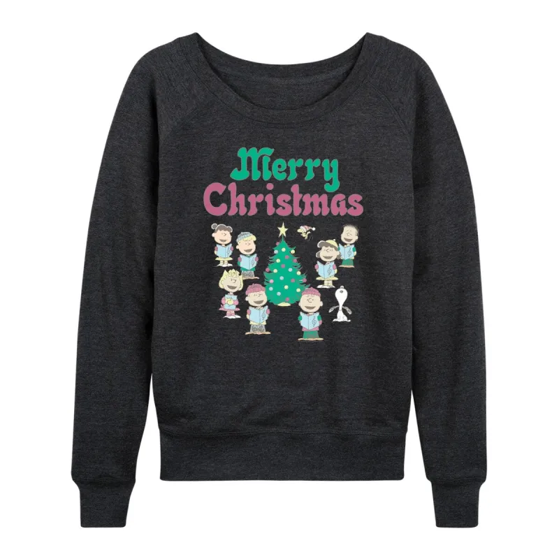 Women's Peanuts Snoopy Merry Christmas Light Weight Pullover sold by Zulily
