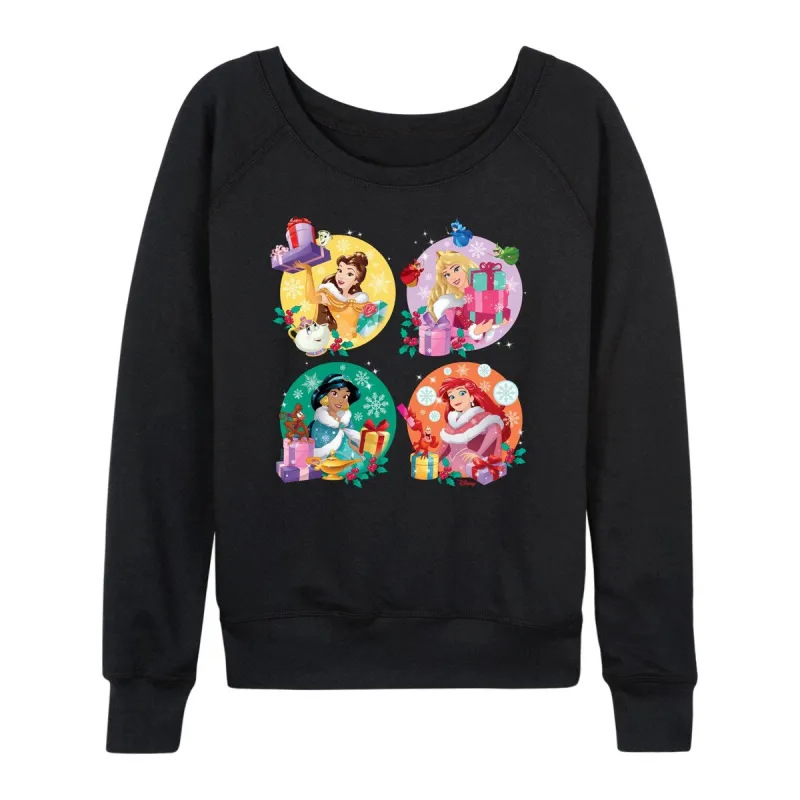 Women's Disney Princess Christmas Grid Light Weight Pullover sold by Zulily