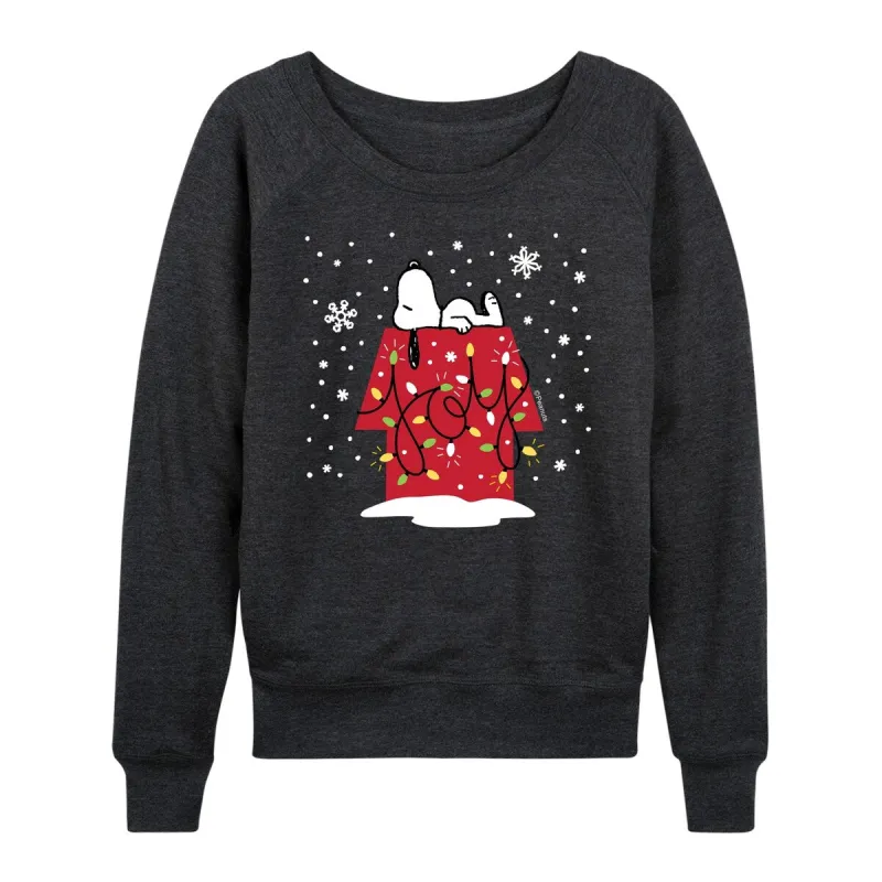 Women's Peanuts Snoopy Joy House Light Weight Pullover sold by Zulily