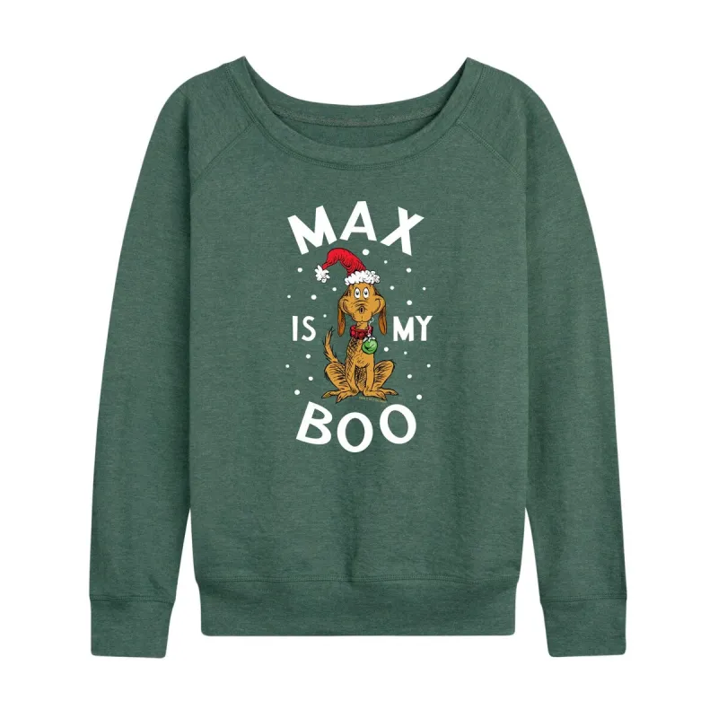 Women's The Grinch Max Is My Boo Light Weight Pullover sold by Zulily
