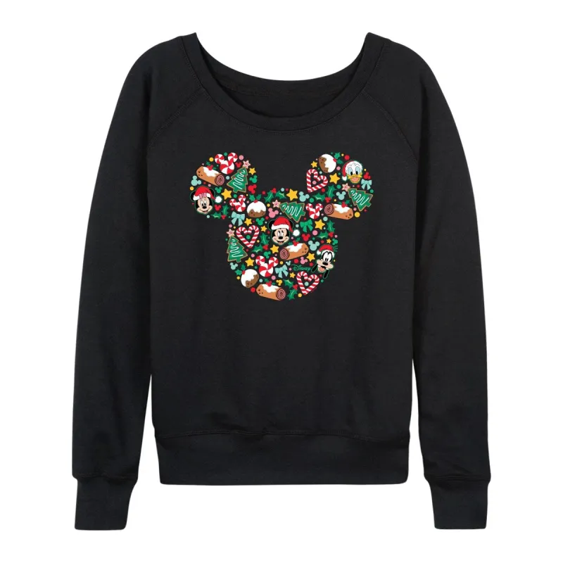 Women's Disney Mickey Head Light Weight Pullover made by Zulily